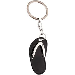 tenghong2021 Alloy Slipper Keychains Decorative Flip Flop Shoes Key Rings Car Pendant Keyfob for Bag Purse Wallet