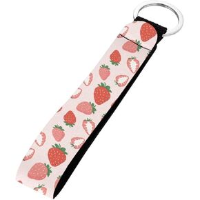 Girl Wristlet Keychain Butterfly Sunflower Cute Lanyard Car Key Chain