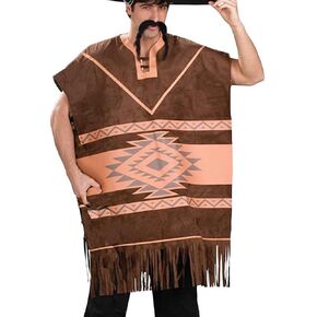 Forum Novelties Men's Costume Poncho, Multi, One Size