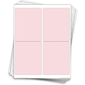 40 Large Wine Bottle Kraft Printable Labels, 4x5 inches, fits Classic Bordeaux, Burgundy, and Champagne Bottles (White Recycled (Laser or Inkjet))