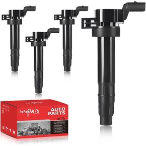 Set of 4 Ignition Coil Packs UF725 Compatible with Chevy Spark 2013 2014 2015 1.2L L4 VIN:9, OE C1846, 5C1903, UF-725, 25190788