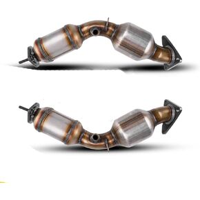 قطعتان من المحول الحفاز لـ G35 2007-2008، 350Z 2003-2007، In-fi-ni-ti G35 2003-2007، المحولات الحفازة البديلة للسيارات - متوافقة مع وكالة حماية البيئة