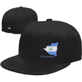 Flag Map Outdoor Snapback Trucker Dad Hat for Men Women, Sports Adjustable Flat Bill Brim Baseball Cap