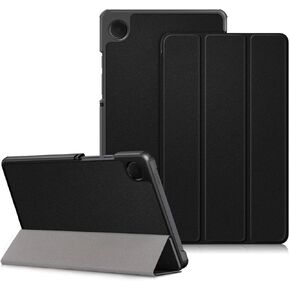 Case for Samsung Galaxy Tab A9 8.7 Inch 2023 Release for Model (SM-X110/X115/X117) Ultra Thin Lightweight Hard Back Shell Tri-Fold Stand Cover,Black