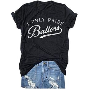 تي شيرت مطبوع عليه حروف Busy Raise Ballers I Only Raise Ballers in Kuwait