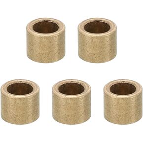 PATIKIL M4 Brass Spacers, 5 Pcs Metal Spacer Brass 4mm ID x 6mm OD x 4mm L Brass Spacers Screw Standoff for 5/32 Inch or M4 Screw
