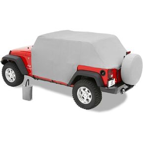 Bestop 8104109 Charcoal All Weather Trail Cover for 2007-2018 Wrangler Unlimited, Charcoal/Gray