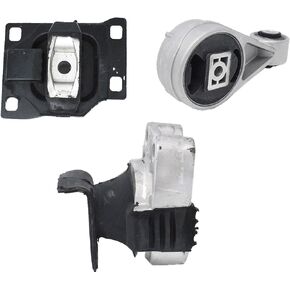 ENA Motor Engine Mount and Trans Mount Set of 3 Compatible with Ford 2005 2006 2007 Focus 2.0L L4 Auto Trans Replacement for A5312 A2939 A2986