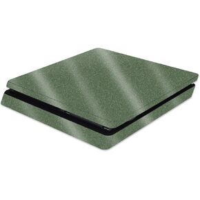 MightySkins Glossy Glitter Skin for Sony PS4 Slim Console - Olive | Protective, Durable High-Gloss Glitter Finish | Easy to Apply, Remove, and Change Styles | Made in The USA