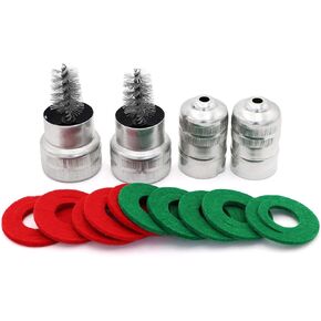 توركيتل 2 قطعة من فرشاة تنظيف أطراف البطارية و10 قطع من الألياف المقاومة للتآكل (5 أحمر و5 أخضر) in Kuwait