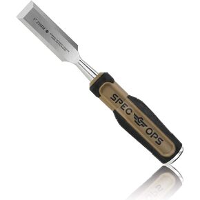 Spec Ops Tools Wood Chisel Set with High-Carbon Steel Blades, Shock-Absorbing Grip, 4-Piece, 3% Donated to Veterans