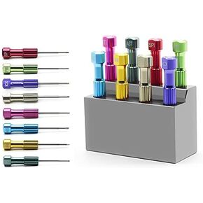 8Pcs/set Implant Screw Drivers Kit Planting Abutment Technician Tool with Gray Stand Box