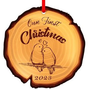 D4DREAM Just Married Picture Ornament 2024 Married Picture Frame Ornaments for Christmas Tree Personalized Wedding Photo Frame Hanging Ornaments Decorations for Husband Wife Newlyweds Marriage Gifts