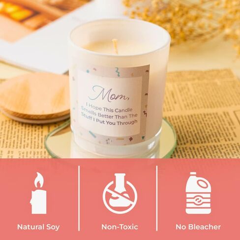 هدايا مضحكة للأم | شمعة الصويا المعطرة | هدايا عيد الأم، شموع هدايا عيد الميلاد للأم، الأم، عيد الأم | هدايا للنساء in Kuwait