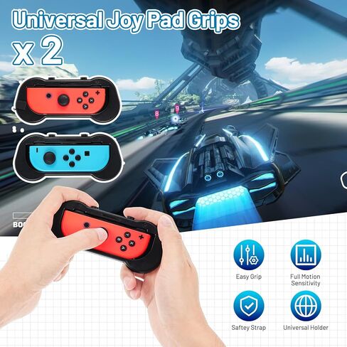 حزمة ملحقات سويتش الرياضية 14 في 1 لمجموعة ألعاب نينتندو سويتش / أوليد الرياضية العائلية، تشمل Game GunX1، ونوادي الجولفX2، ومقابض اليدX2، وأشرطة الساقX2، وأشرطة المعصمX2، ومضارب التنسX2، والسيوفX2، وWri in Kuwait