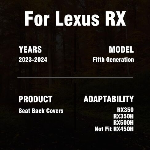أغطية ظهر مقعد بطانة البضائع لملحقات لكزس RX350 2023 2024، سجاد سيارة TPE مناسب لجميع الأحوال الجوية، سجادة صندوق السيارة تناسب لكزس RX350/RX350h/RX500h (غير مناسبة RX450h) in Kuwait