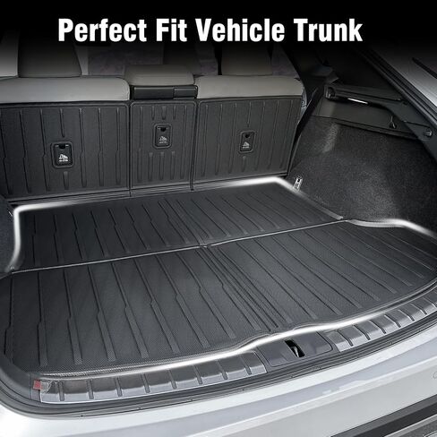Cargo Liner Seat Back Covers for 2023 2024 Lexus RX350 Accessories, All-Weather TPE Car Carpets Trunk Mat Custom Fit Lexus RX350/RX350h/RX500h(Not Fit RX450h) in Saudi Arabia