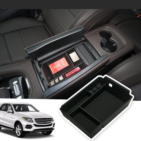 Car Central Armrest Storage Box Container Tray Organizer Compatible with Mercedes Benz GLE Class GLE 350 400 W167 2020-2024 in Kuwait