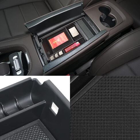 Car Central Armrest Storage Box Container Tray Organizer Compatible with Mercedes Benz GLE Class GLE 350 400 W167 2020-2024 in Kuwait