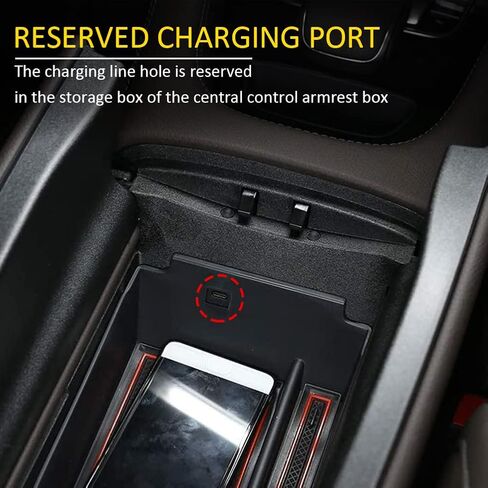 Car Central Armrest Storage Box Container Tray Organizer Compatible with Mercedes Benz GLE Class GLE 350 400 W167 2020-2024 in Kuwait