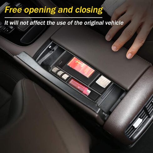 Car Central Armrest Storage Box Container Tray Organizer Compatible with Mercedes Benz GLE Class GLE 350 400 W167 2020-2024 in Kuwait