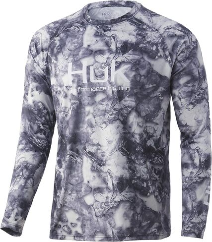 HUK Men's Pursuit Vented Long Sleeve 30 UPF Fishing Shirt in Kuwait