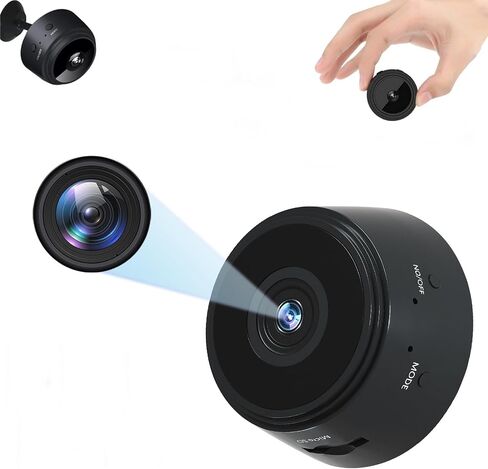 Mini Hidden Camera WiFi Camera, Portable Nanny Camera 1080P Home Security Surveillance Cameras with AI Motion Detection Alerts, Clear Night Vision,Real Time Record Surveillance Camera in Saudi Arabia