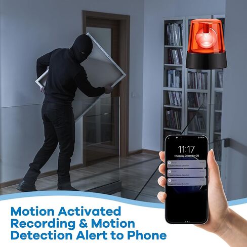 Mini Hidden Camera WiFi Camera, Portable Nanny Camera 1080P Home Security Surveillance Cameras with AI Motion Detection Alerts, Clear Night Vision,Real Time Record Surveillance Camera in Saudi Arabia