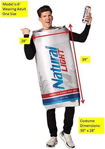 زي Rasta Imposta Natural Light Beer Can تصميم للجنسين يناسب الرجال والنساء بعمر 21 عامًا فما فوق in Saudi Arabia