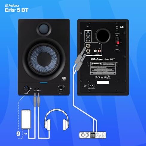 شاشات استوديو PreSonus Eris 3.5، زوج — سماعات مراقبة نشطة تعمل بالطاقة لإنتاج الموسيقى في المجال القريب، كمبيوتر مكتبي، صوت Hi-Fi in Kuwait