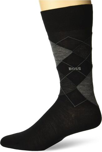 BOSS Men's Regular Length Wool Blend Argyle Socks in Saudi Arabia