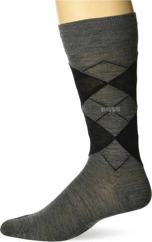 BOSS Men's Regular Length Wool Blend Argyle Socks in Saudi Arabia