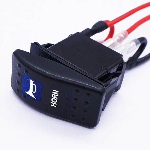 Twidec/لحظة القرن الروك تبديل التبديل SPST 5 دبوس 20A 12V 24VDC ON OFF الأحمر LED ضوء دفع زر التبديل شريط السيارة مع مجموعة أسلاك التوصيل A11625B-R-X in Saudi Arabia
