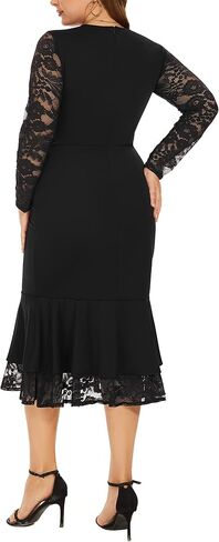 فساتين كوكتيل مقاس كبير للسيدات 2023 على شكل ذيل السمكة ودانتيل حورية البحر in Kuwait