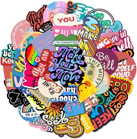 Florida Cool Stickers of 50 Vinyl Decal Merchandise Laptop Stickers for Laptops, Computers, Hydro Flasks, Skateboard and Travel Case in Kuwait