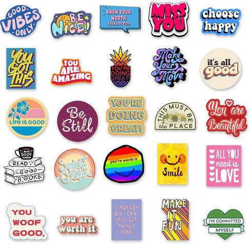 Florida Cool Stickers of 50 Vinyl Decal Merchandise Laptop Stickers for Laptops, Computers, Hydro Flasks, Skateboard and Travel Case in Kuwait