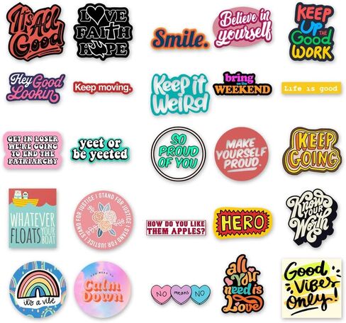 Florida Cool Stickers of 50 Vinyl Decal Merchandise Laptop Stickers for Laptops, Computers, Hydro Flasks, Skateboard and Travel Case in Kuwait