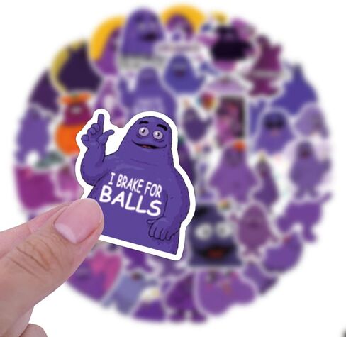 مجموعة 63 قطعة من ملصقات التجهم، ملصقات لاصقة مقاومة للماء من الفينيل الجمالية الكرتونية اللطيفة لزجاجة المياه، والكمبيوتر المحمول، والهاتف، ودفتر القصاصات، وهدايا يومية للبالغين والمراهقين in Kuwait