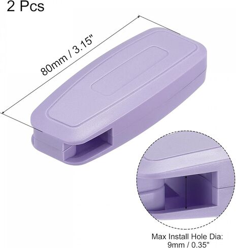 uxcell Blind Cord Weight, 2Pcs 80mm Curtain Window Shutter Beaded Chain Handle Roman Vertical Roller Shade Accessories, Blue in Kuwait