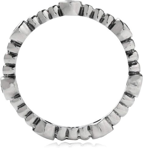 Silvershake Genuine Gemstone 925 Sterling Silver Minimalist Stackable Ring Jewelry for Teens or Women in Saudi Arabia