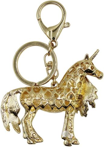 AIBEARTY Rhinestone Unicorn Key Ring Exquisite Keychain Car Bag Pendant Decoration Gift in Kuwait