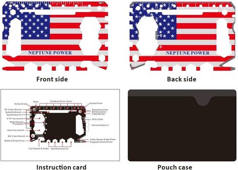 أداة متعددة البطاقات 46 في 1 من Neptune - Plus UltraTech UT1270 12V 7 Ah بطارية إنذار حمض الرصاص المختومة UT-1270 UT-1272 (بطارية واحدة + أداة واحدة) in Kuwait