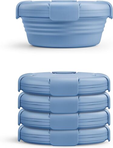 وعاء STOJO القابل للطي - مجموعات غير شفافة - وعاء سيليكون قابل لإعادة الاستخدام (3، كشمير) in Kuwait