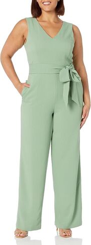 Kasper womens Slvless V-neck Jumpsuit W/Straight Pant in Saudi Arabia