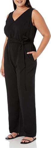 Kasper womens Slvless V-neck Jumpsuit W/Straight Pant in Saudi Arabia