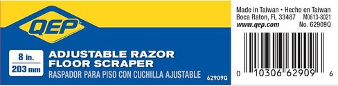 QEP 62909Q 8" Adjustable Razor Floor Stripper & 62904Q 8 in. Carbon Steel Replacement Blades for Floor Scraper and Striper, 3 Count, Grey in Saudi Arabia