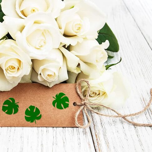 Whaline 500Pcs Gold Foil Monstera Stickers Self-Adhesive Monstera Leaves Seal Stickers Tropical Plant Leaf Label Decals for Greeting Invitation Cards Envelope Sealing Birthday Gift Wrapping Supplies in Kuwait