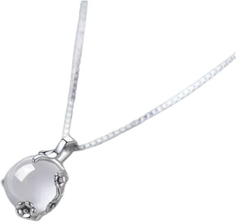 Simple sterling moon stone necklace in Saudi Arabia