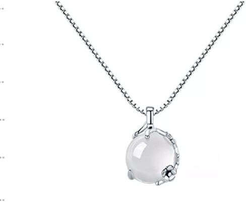Simple sterling moon stone necklace in Saudi Arabia