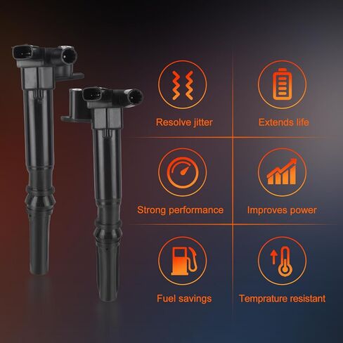 مجموعة من 8 حزم ملف إشعال UF631 UF639 متوافقة مع Ford E350 F150 F250 F350 Super Duty Lobo V8 6.2L in Saudi Arabia